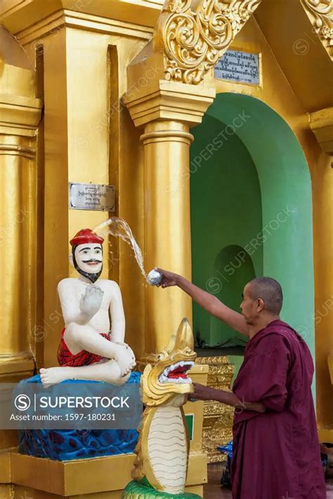 Asia Myanmar Burma Yangon Rangoon Shwedagon Shwe Dagon Shwedagon