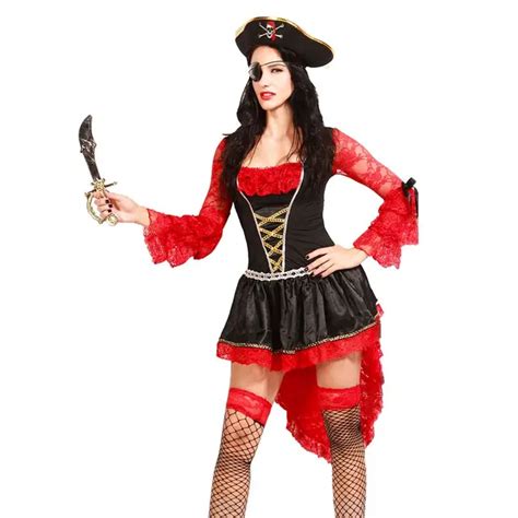 Sexy Women Pirate Costume Woman Plus Size Female Halloween Fancy Party