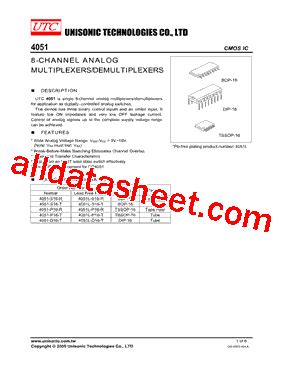 S R Datasheet Pdf Unisonic Technologies