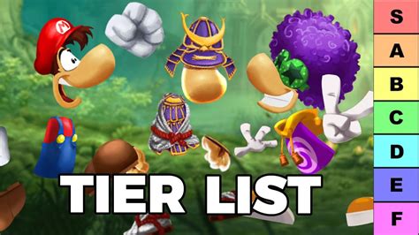 Tier List De Todas As Skins Do Rayman Em Seus Jogos Recentes Youtube