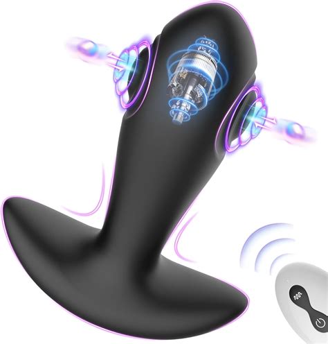 Vibrating Anal Plug Dual Flapping Prostate Vibrator Remote