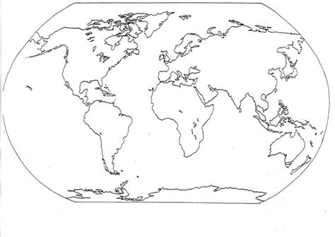 Free Printable Map Of The Seven Continents