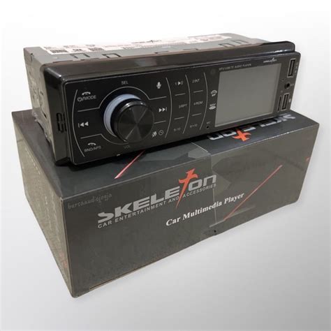 Jual Single Din Skeleton SKT 1701 Tape Mobil USB Bluetooth Layar Besar