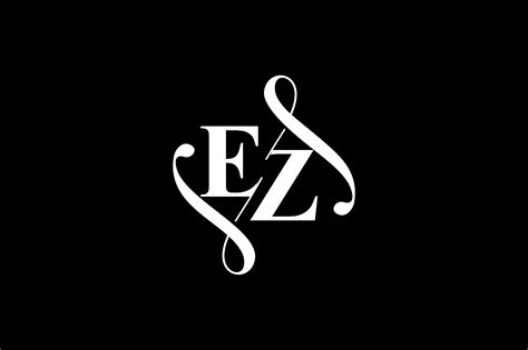 EZ Monogram logo Design V6 By Vectorseller | TheHungryJPEG