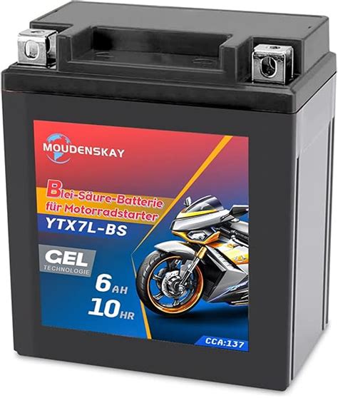 Amazon Fr Moudenskay Batterie Moto Ytx L Bs Batterie Haute