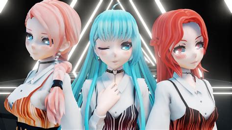 MMD Liar Dance Luka Miku Teto YouTube