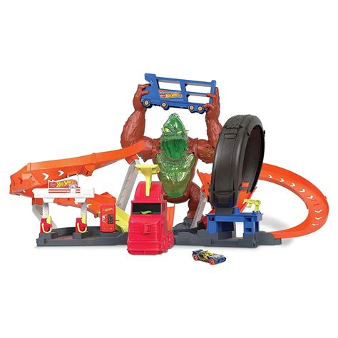 Hot Wheels Toxic Gorilla Slam Gas Station And Tire Repair Shop Car Track Playset Protoolhome