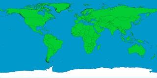 World Map With Borders