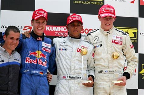 Podium Lewis Hamilton GBR ASM Formule 3 Dallara F305 Mercedes 1st