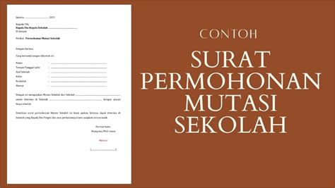 Contoh Surat Keterangan Mutasi Keluar Siswa Surat Keterangan Desain