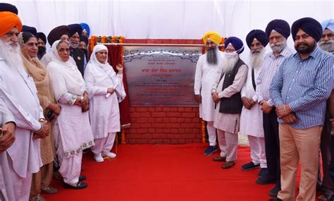 SGPC president honoured at Khalsa college Patiala; laid foundation stone of college sports ...