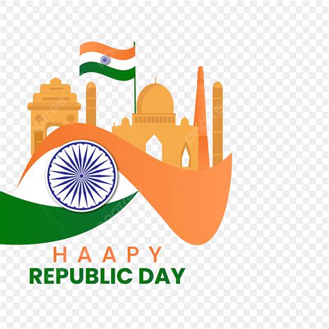 Indian Republic Day Vector Png Images Happy Indian Republic Day Flag