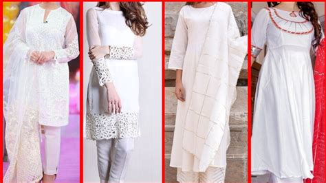 Buy White Colour Combination Dresses In Stock