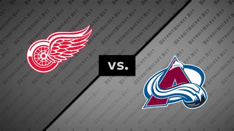 Ssotd Red Wings Vs Avalanche Motownredwings