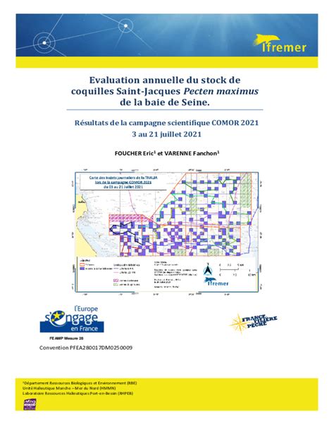 Remplissable En Ligne Archimer Ifremer Evaluation Annuelle Du Stock De