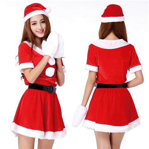 New Arrival Christmas Girl Sexy Temptation Santa Claus Cosplay Suit