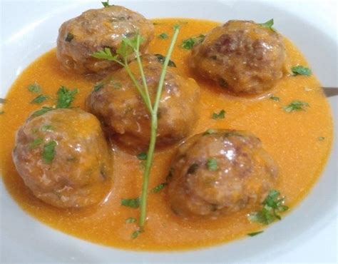 Receta de Albóndigas con salsa de calabaza