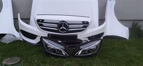 Mercedes W C Klasa Amg Przod Kompletny Maska Zderzak Za Z Z