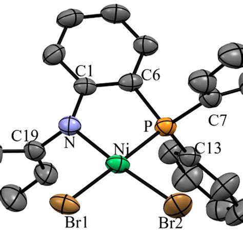Oak Ridge Thermal Ellipsoid Plot Ortep Representation Of Complex Ni