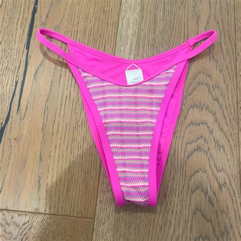 Lspace Pink Bikini Bottoms Worn Once Size Xs Depop