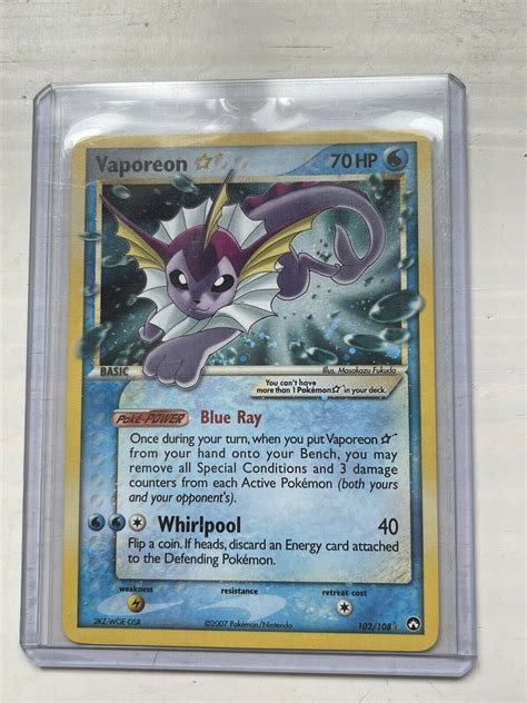 Pokemon Vaporeon Gold Star PSA 3 Ayanawebzine