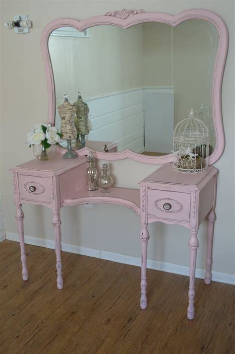 Pink Antique Vanity Beautiful Fantastic Furniture Cool Furniture