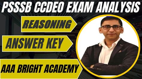 Psssb Ccdeo Exam Analysis Reasoning L Psssb Ccdeo Exam Answer Key