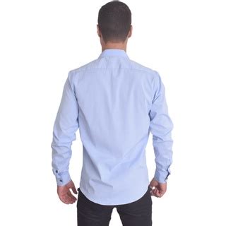 Camisa Social Masculina Azul Claro Slim Lvk Shopee Brasil