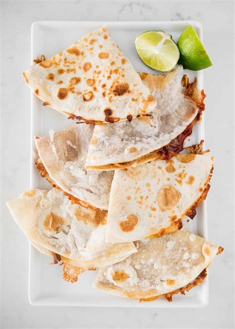 Easy Bbq Pulled Pork Quesadilla I Heart Naptime