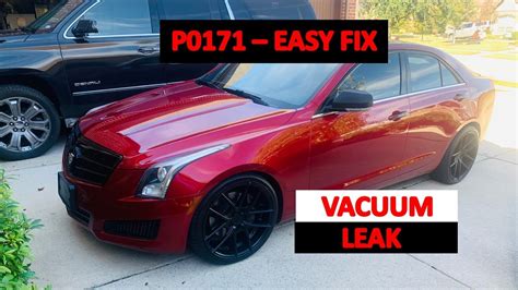 2013 2018 Cadillac Ats 20t P0171 Vacuum Leak Easy Fix Youtube