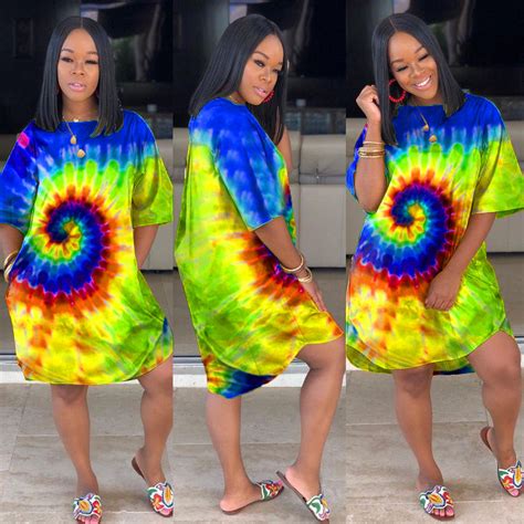 Tie Dye Dress Women Oversized Dress Perfect Booty Shaping Boutique