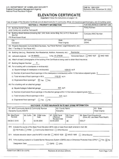 Fillable Online Elevation Certificate San Juan County Nm Fax Email Print Pdffiller