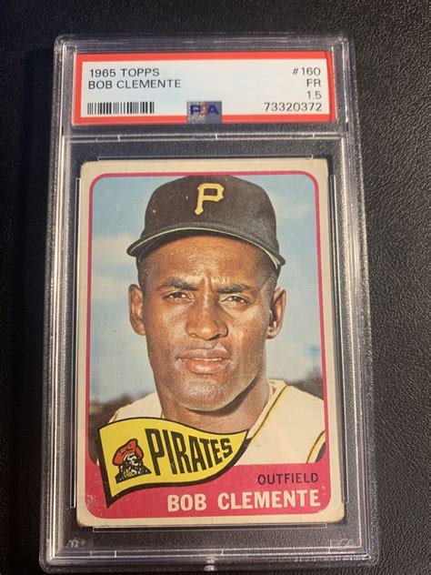 1965 Topps Baseball Card 160 Bob Clemente Pittsburgh Pirates PSA