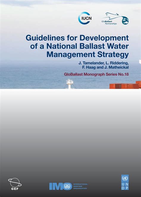 PDF Guidelines For Development Of A National Ballast Water PDF