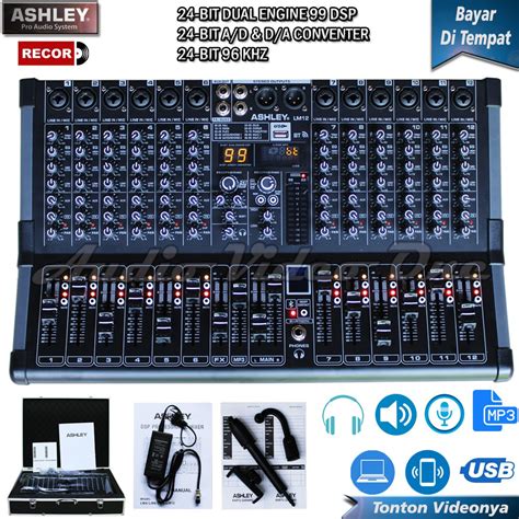 Jual Mixer Ashley LM 12 Bluetooth 12 Chanel Full 99 Dsp 24 Bit 96 Khz