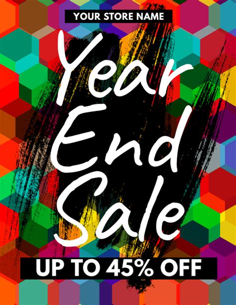 Year End Sale Flyer Template Postermywall