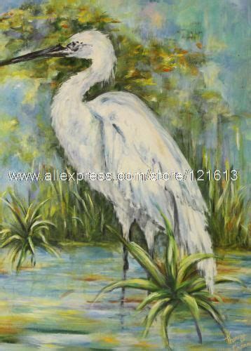 White Heron Painting at PaintingValley.com | Explore collection of ...