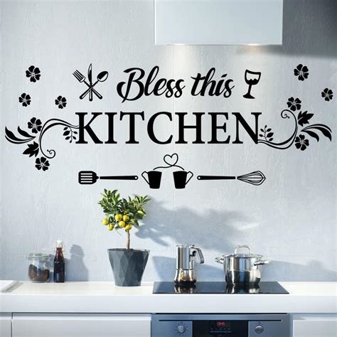 Adhesivo Decorativo De Pared De Cocina Citas De Cocina Calcoman As De