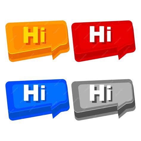 Premium Vector | Hello message Simple red text Hello sign Vector ...