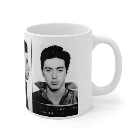 Al Pacino Mugshot Coffee Mug 11oz Magnificent 1961 Mug Shot