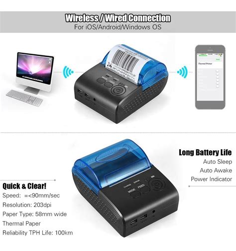 Impresora T Rmica Bluetooth Port Til Mm Full Calidad En