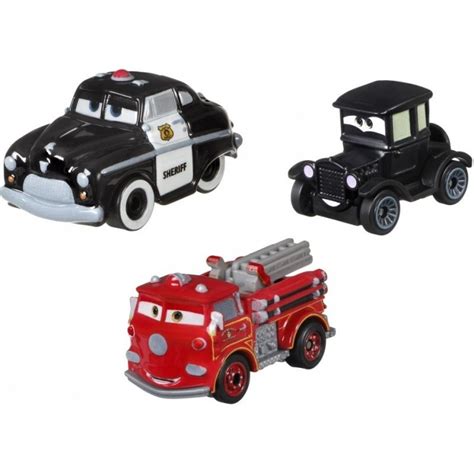 Mattel Cars Auta Mini Racers Zestaw Samochodzik W Gienia Edek Szeryf