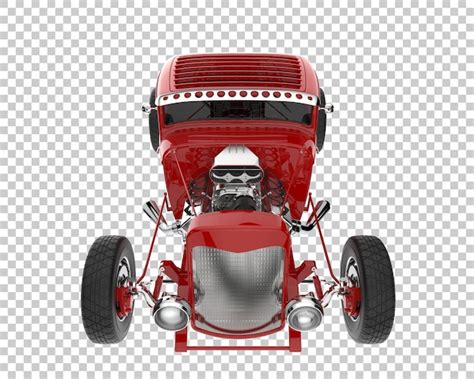Hot rod sobre fondo transparente representación d ilustración Archivo PSD Premium