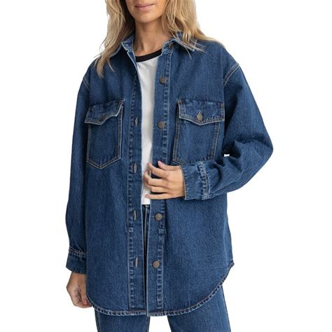 Rhythm Oversized Demin Shacket Women S Evo