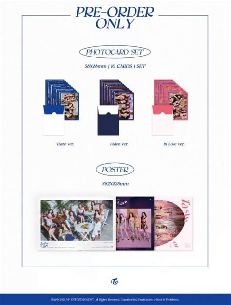 Twice Mini Album Vol Taste Of Love With Pre Order Benefit Kr