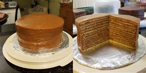 [homemade] Caramel Smith Island Cake R Food