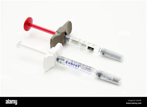 Pre Filled Syringes Of Etanercept Enbrel And Humira Adalimumab Two