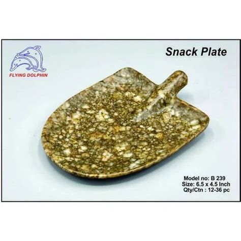 MARBLE LOOK Square CHAT PLATE MELAMINE RE USEABLE For CATERING At Rs