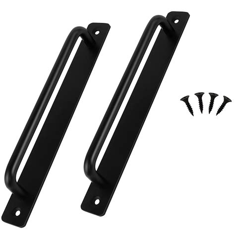 2 Pcs Door Pull Handle Barn Door Handle Heavy Duty Pull Push Door Handles Durable Aluminium