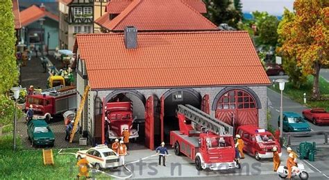 Faller OO HO Scale Fire Brigade Engine House 130162 At TopSlots